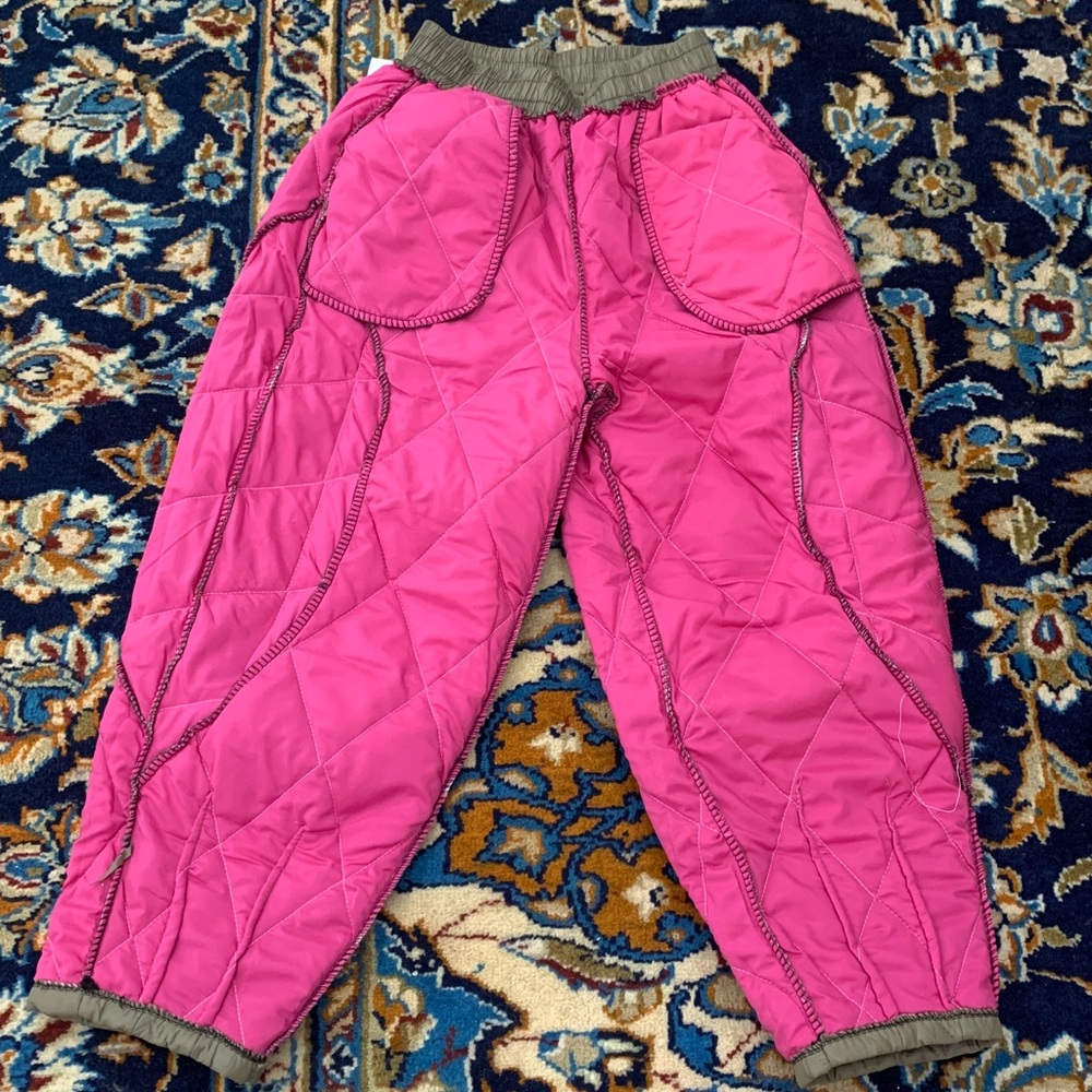 NWT❄️Stylish Tan Quilted Pants - Picture 15 of 16